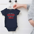 thumbnail image 5 of Think Im Awesome Should See My Uncle Romper Boys or Girls Infant Baby Brisco Brands 6M, 5 of 6