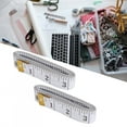 thumbnail image 4 of Black Marking Scale Body Measuring Ruler, Tailor Tape, PVC Material Crafter Waistline For Sewing Tailoring Quilter White, 4 of 8