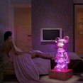 thumbnail image 3 of Lámpara de oso de fuegos artificiales Luz de noche decorativa de oso colorido, lámpara de mesa de vidrio Variable 8 colores Luz de noche de oso Regalo de San Valentín para ella o él, 3 of 5
