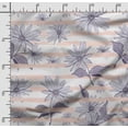 thumbnail image 2 of Soimoi Floral Print,Cotton Poplin Sewing Fabric Sold by The Yard- 42 Inch WideSewing Craft Quilting/ Quilt Making Fabric -Purple, 2 of 5