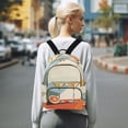 thumbnail image 7 of FORMRS Mini Backpack Purse for Women Travel Daypack Casual Shoulder Bag, Beige Glasses, 7 of 7