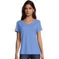 thumbnail image 1 of Hanes T-Shirt Col en V Nano-T pour Femmes - S04V, 1 of 1