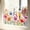 B, variant on Colorful Floral Bouquet Window Sticker, Flower Window Clings, Floral Pattern Window Sticker, Reusable Double-Sided Window Clings, Flower Garden Window Stickers for Home Office Decor (B)
