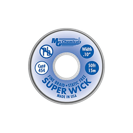 

MG Chemicals 454 Super Wick Fine Desoldering Braid #4 Blue .10 x 50