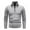Gray, variant on AOOCHASLIY 2023 Men Fall Coat Men's Fashion Winter Sweater Casual Pullover Hooded Fleece Jacket