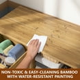 thumbnail image 3 of VEIKOUS 33''H Bathroom Storage Cabinet w/ 4 Drawers, Natural, 3 of 13