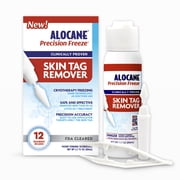 ALOCANE Precision Freeze, Skin Tag Remover, FDA-Cleared at-Home Cryotherapy Skin Tag Removal Kit with 12 Precision Tip Applicators, Helps Remove Skin Tags in As Little As 1 Treatment
