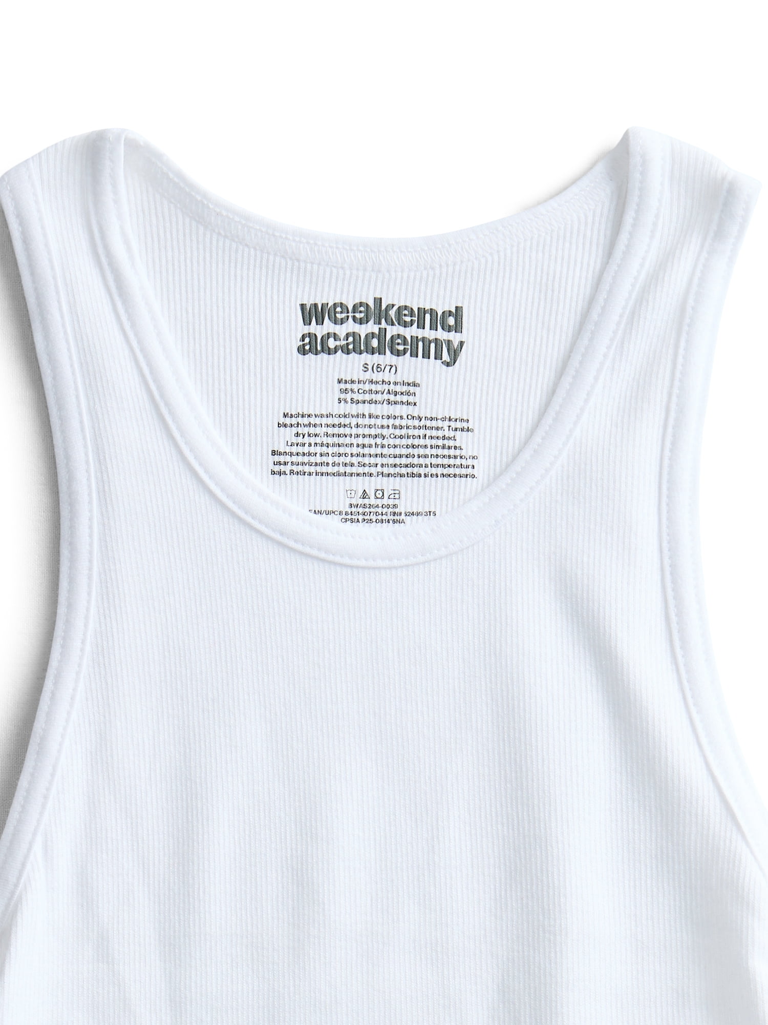 Weekend Academy Boys Ribbed Cotton Blend Stretch Tank Top, 4-Pack, XS-XL