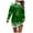 A-Green, variant on Gytharion Christmas Sweatshirt Dresses for Women Long Sleeve Crew Neck Funny Party Mini Dress Winter Soft Comfy Xmas Wine Glass Print Tunic Dress