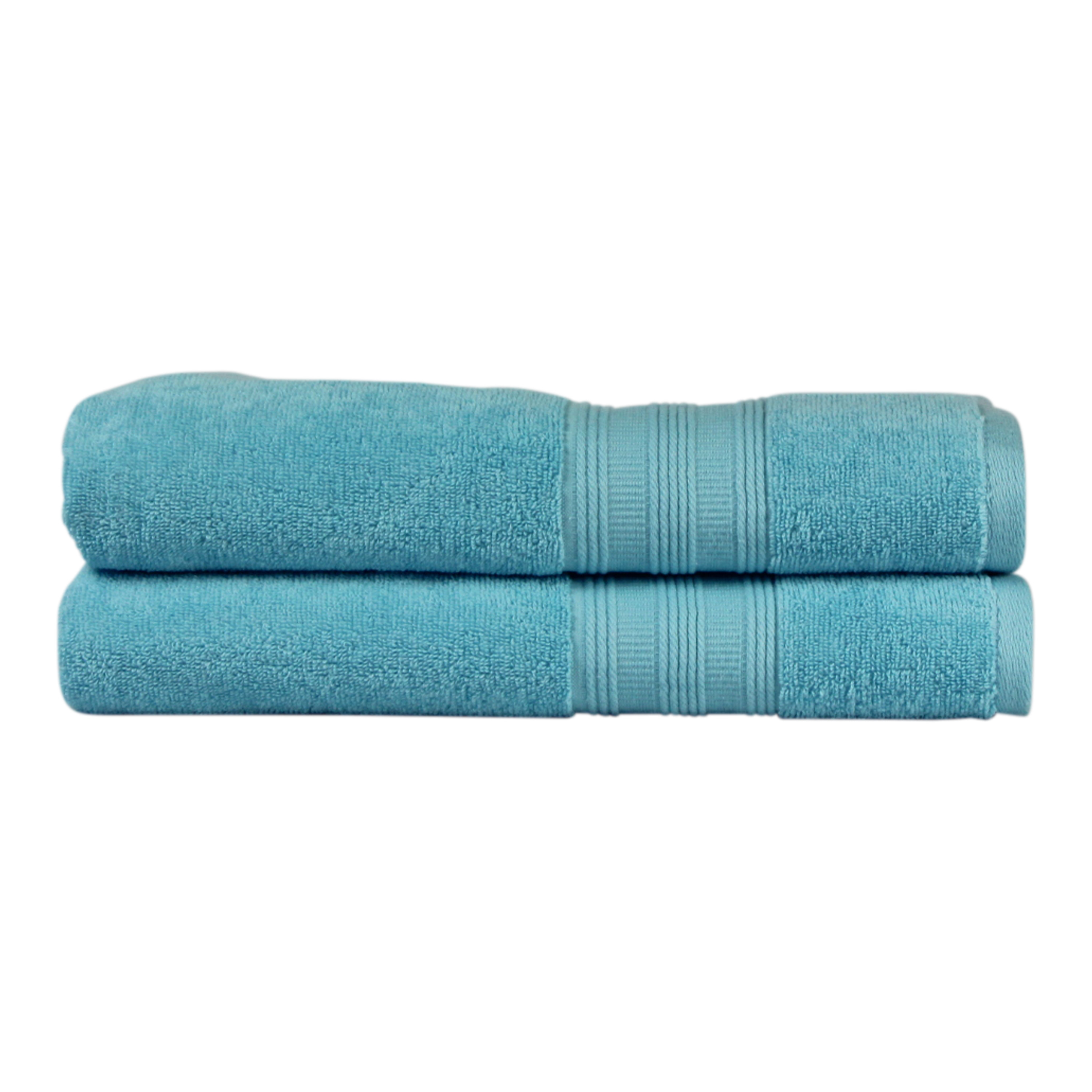 Bath Towel Set, Solid Orange - Featuring Intellifresh Antimicrobial  Technology Wrist towels for washing face Bathroom decor