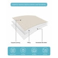 thumbnail image 5 of Quilts Twin Size Bedding Set, Cream Lightweight Quilted Comforter, Modern Pure Beige Soft Reversible Bedspread Coverlet with Pillow Covers for All Season, 68" x 86", 5 of 7