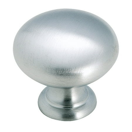 - Brass Classics 1-1/4 in (32 mm) Diameter Brushed Chrome Cabinet Knob