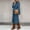 Dark Blue, variant on Sakmal Womens Barn Jacket with Collar Blue Plus Size with Belt Trench Coat Coat Women Jackets Fall M