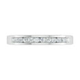 thumbnail image 3 of 1/4 Carat Channel Set Diamond Wedding Band Ring in 14K White Gold - IGI Certified (Ring Size 8.75), 3 of 6