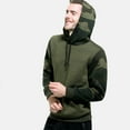 Nebwoak Mens Camo Fleece Lined Hoodies Warm Long Sleeve Pullover