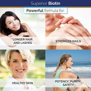 Superior Labs Biotin 5000mcg Gluten Free 120 Vegetable Capsules
