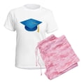 thumbnail image 6 of CafePress - Blue Graduation Cap Women's Light Pajamas - Women's Short Sleeve Print T-Shirt and Pants Light Cotton Pajama Set, 6 of 7