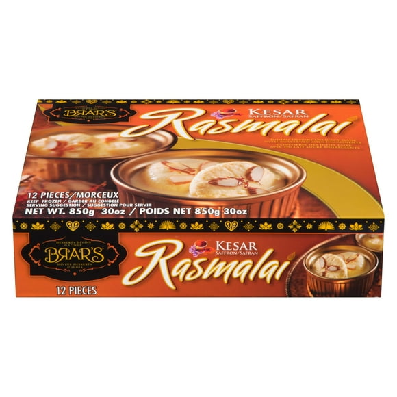 BRAR'S KESAR RASMALAI, 850gm, 12 Pieces