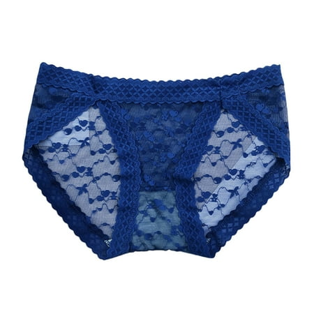

Wiueurtly Womens Lce Silk Printing High Waist Bikini Brief Panties Slim Fit Lace Underwear Women Maternity Support Underwear plus Size