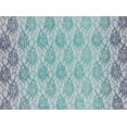 thumbnail image 2 of Zelouf Bobbi Ombre Floral Lace W/glitter  , Sewing, DIY, Crafts Fabric by the Yard, Luscious Pine/luscious Navy, 50 Yard, 2 of 2