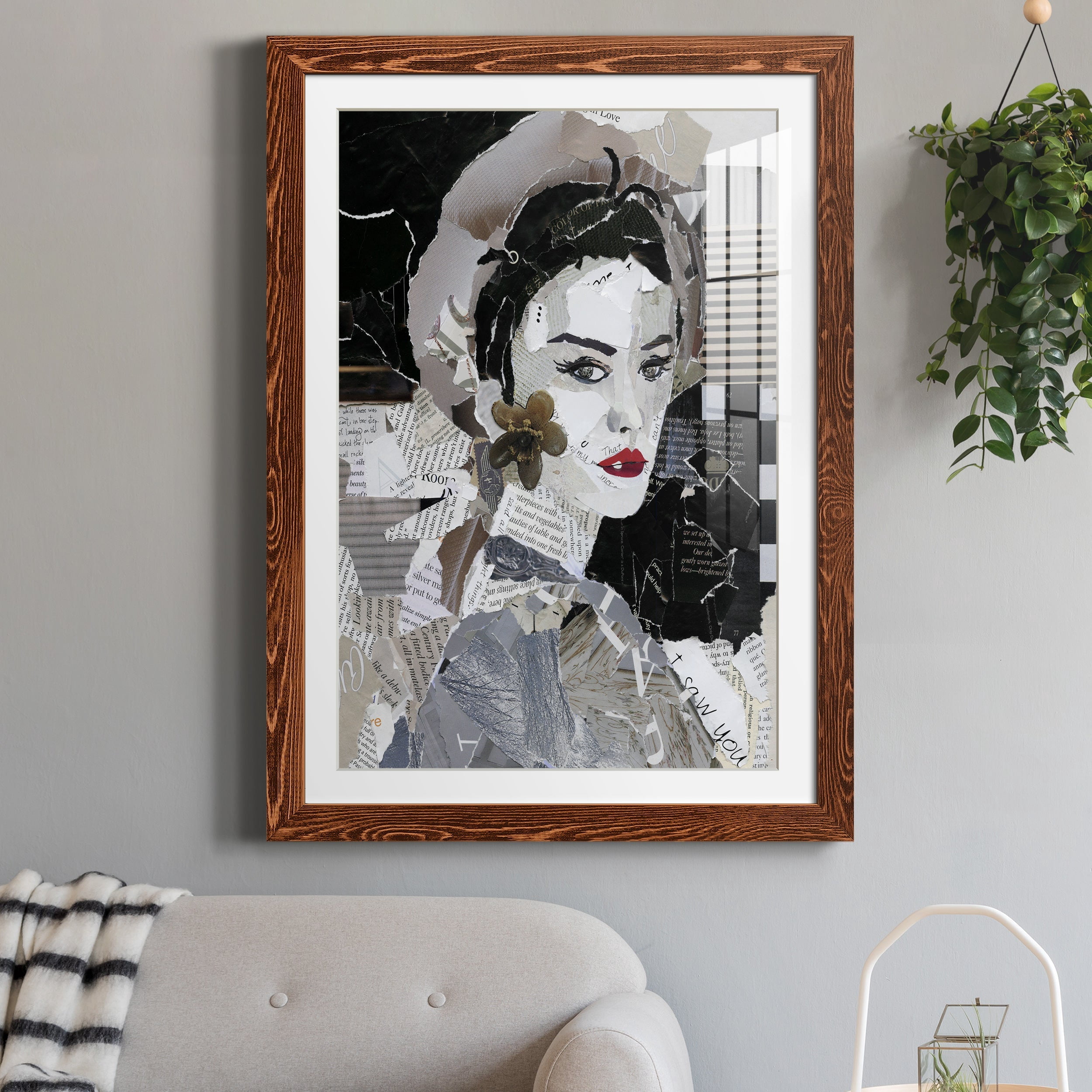 Runway Pause - Premium Framed Print - Distressed Barnwood Frame - Ready to Hang