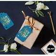 thumbnail image 4 of Inkdotpot Pack Of 100 Merry And Bright Christmas Favor Paper Tags Craft Real Gold Foil Hang Tags, 4 of 6