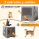 thumbnail image 2 of Largo Arenero/Inodoro para Gato con Pala,Removibles Plegable Arenero Cerrado 50*40*40cm,Caja de Arena para Gatos,con Puerta Superior&amp;Puerta Lateral Móvil de dos Direcciones,(peso<13KG),Desodorizante, 2 of 7