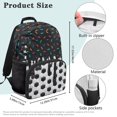 thumbnail image 7 of Yuyamidu Football Bookbag for Kids Middle School Book Bags 6th Grade Black Ice Cream Elementary Backpacks Primary School Bag for Girls Boys 6-8, 7 of 7