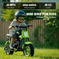 thumbnail image 2 of TOXOZERS Dirt Bike,50cc 2-Stroke Mini Bike for Age 8+,Extended Soft Comfort Seat,20 MPH Max Speed,180 lbs Max Load, 2 of 6