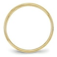 thumbnail image 2 of Auriga 10k Yellow Gold 4mm Flat with Step Edge Wedding Band for Women Size- 8, 2 of 6