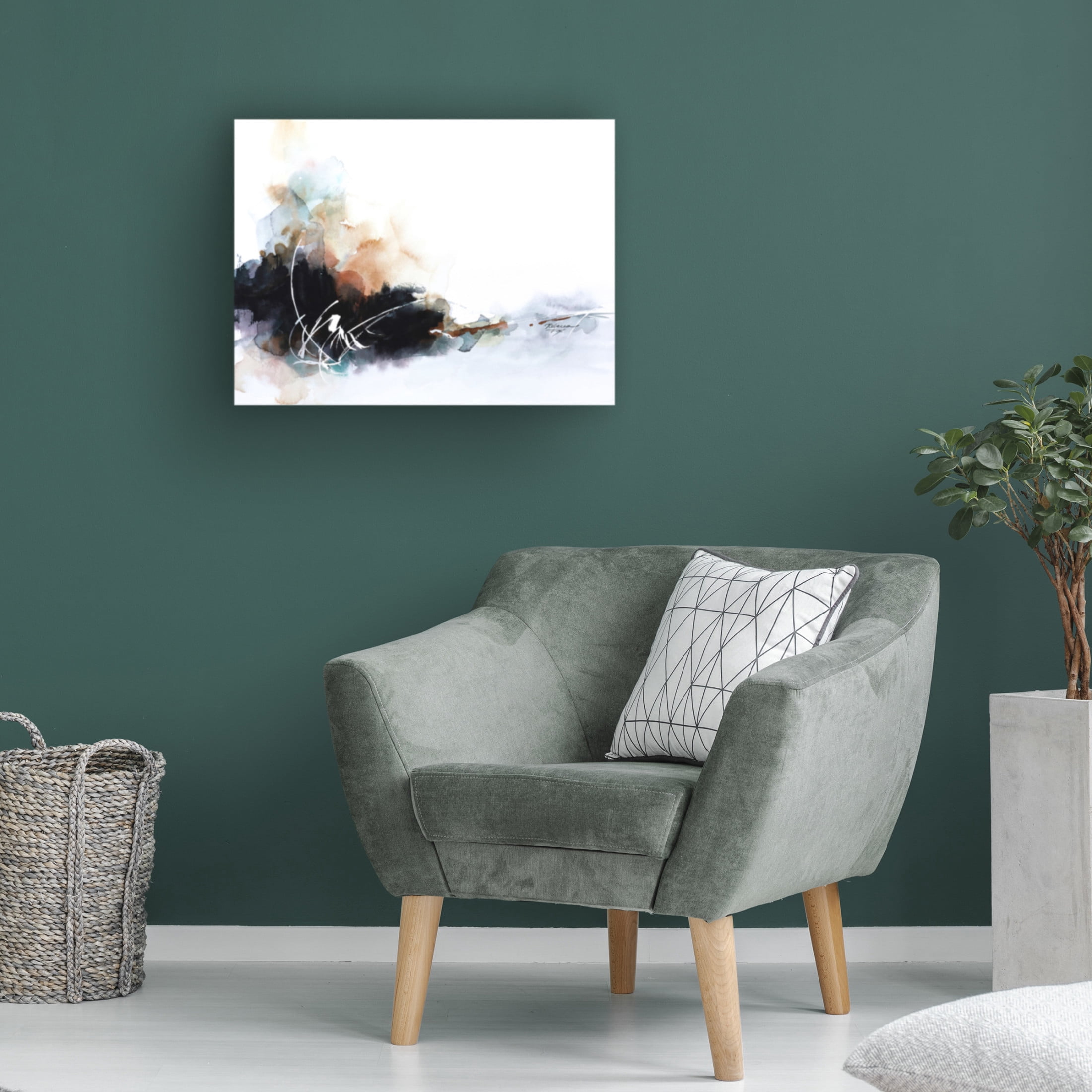 Canvas Wall Art - Rebecca Fox 'Flash of White' Wall Art for Living Room, Bedroom, or Office Décor by Trademark Fine Art - 47 x 35 Inches