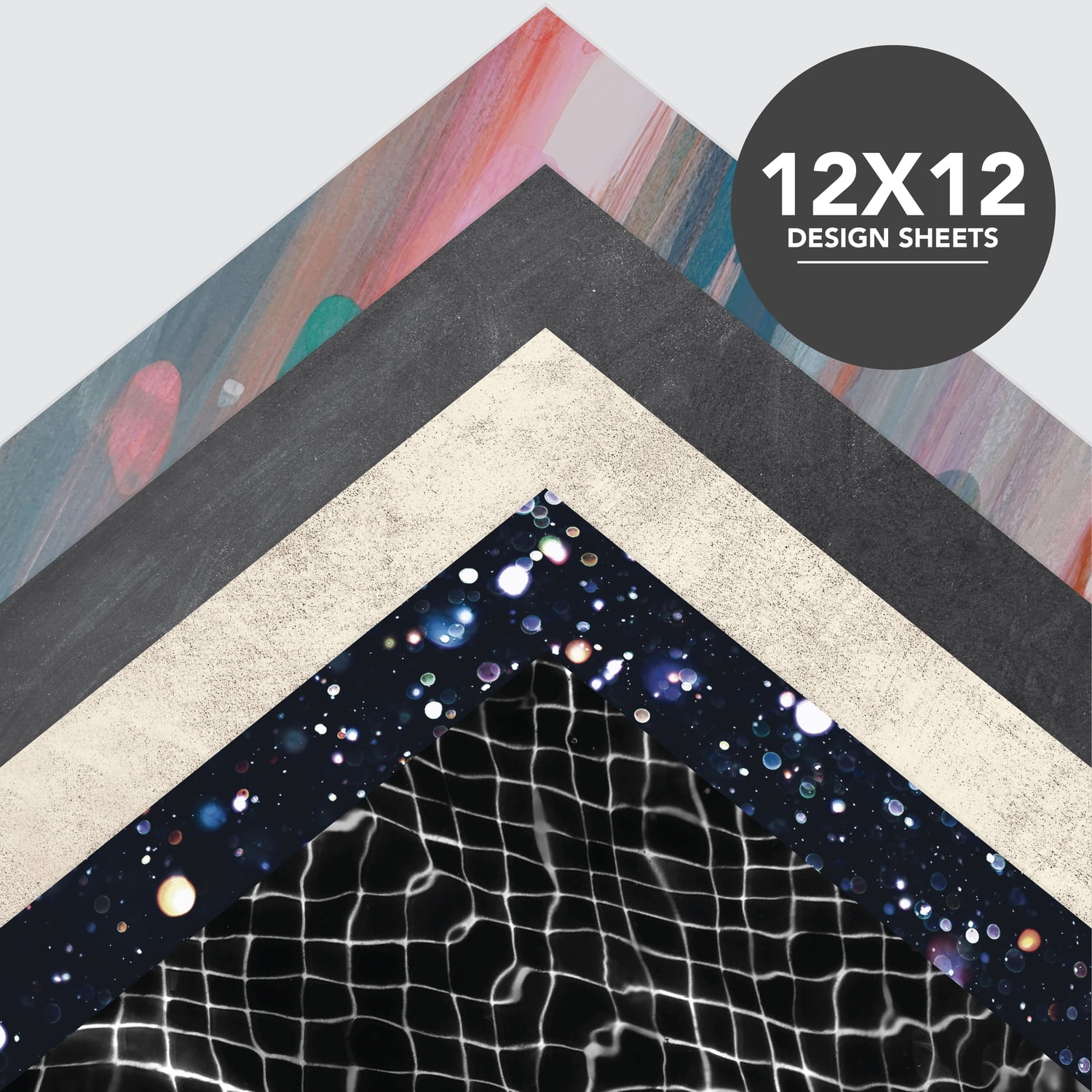 Roobee by Mara Mi Texture Paper Pad - 12" x 12" - 24 lb/ 100 GSM, 50 Sheets