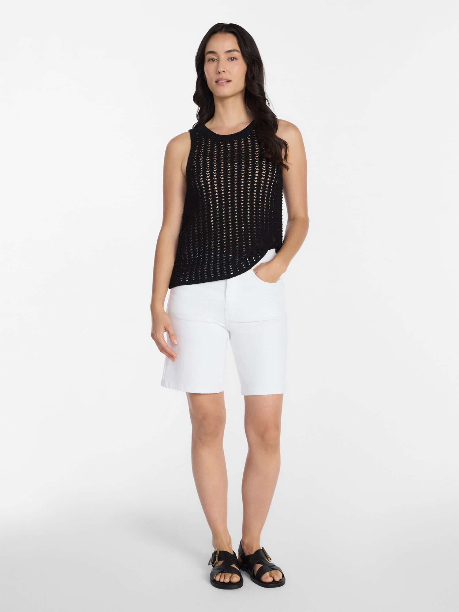 Time and Tru Women's Sweater Tank Top, Sizes XS-XXXL