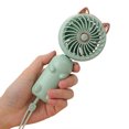 thumbnail image 1 of Kearding Ventilador de escritorio de Hotel para el hogar, Mini ventiladores de mano, enfriador recargable de plástico para sala de estar, suministros de Electrodomésticos Verde Tipo 1 Kearding HA065525-04B, 1 of 6