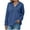 Blue, variant on AXXD Womens Casual Tops Basic Summer 2024 Loose Casual Solid Color Hooded Long Sleeved Sweater For Women