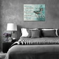 thumbnail image 6 of Butterfly Decor Wall Art Farmhouse Pictures Wall Decor Rustic Teal Butterfly Dandelion Canvas Prints Inspirational Quotes Painting Modern Home Artwork for Bathroom Bedroom Living Room 16"x12", 6 of 6