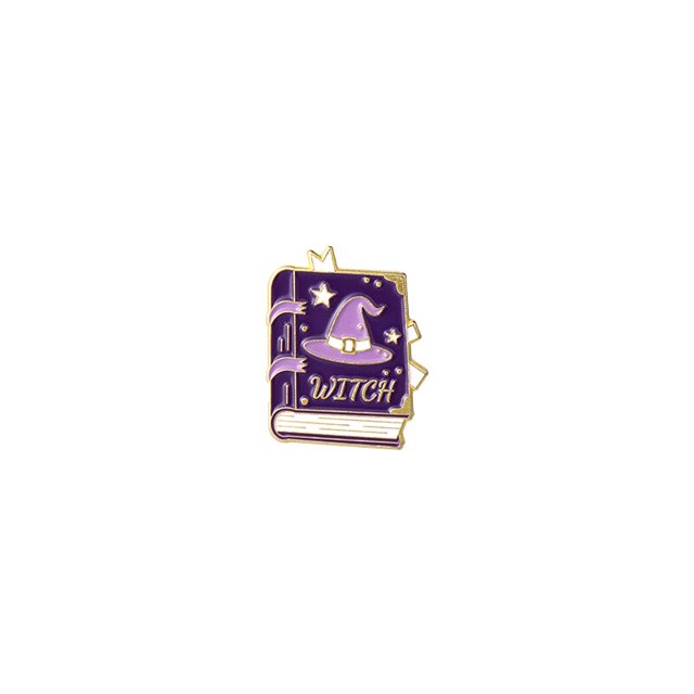 Lindos Pines De Esmalte De Gato De Dibujos Animados Morado Flor De Mariposa Broches De Solapa De Dinosaurio Insignia De Animal Pin Broche Mágico Accesorios De Joyería Regalo Para Amigos Gao Jiahui unisex
