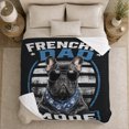 thumbnail image 5 of French Bulldog Shades Frenchie Dad Mode Art Cool, Playful Pet Portrait Pattern, Warm Flannel Blanket for Living Room and Reading Nook, Dog Lovers person's Day Gift, Pet Lover Home Decor, 5 of 9