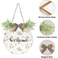 thumbnail image 2 of Coolnut Welcome Sign Hanging Plaque Sign Farm Lamb Sheep Porch Wall Front Door Garden Home Welcome Hanging Sign, 12x12 in Home Decor, 2 of 7