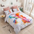 thumbnail image 4 of 3D Graffiti Abstract Sports Colorful Basketball Player Quilt Cover Set Bedding, 4 of 10