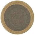 thumbnail image 3 of Avgari Creation Hand Made Round Gray Color Living Room Area Rug, Farm House, Kitchen Outdoor Indoor Rugs Carpet Doormat 5" Feet (60" Inch), 3 of 4