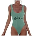 thumbnail image 1 of MKLEKYY Trajes De Baño Mujer 2 Piezas Women Fashion Letter Print Piece Swimsuit Sexy Bikini Swimwear Bathing Sleeveless Backless Swimsuit 458, 1 of 4
