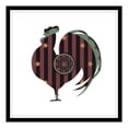 thumbnail image 3 of Unknown 15x15 Black Modern Framed Museum Art Print Titled - Hex Rooster, 3 of 5