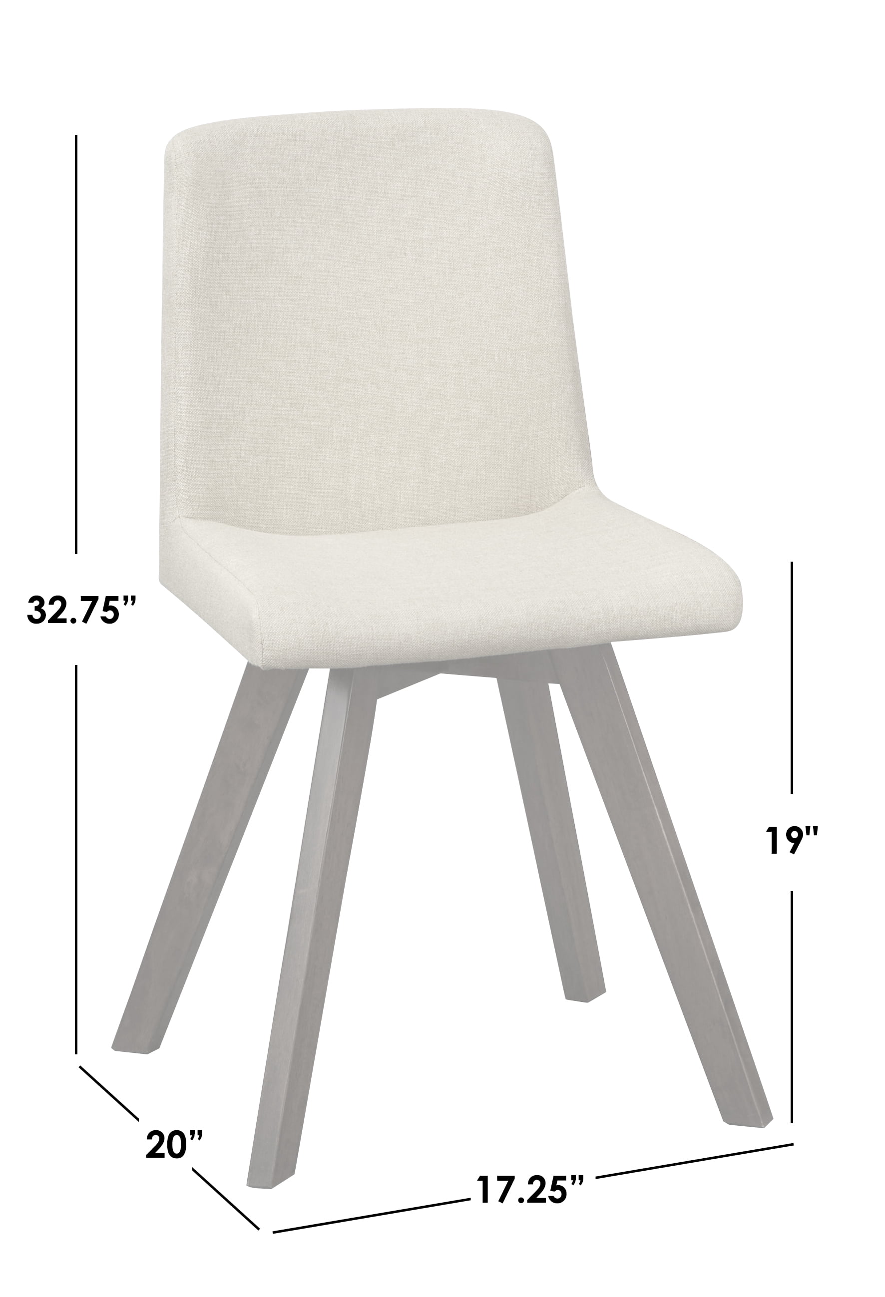 TMS Rochelle Indoor Dining Chairs, Set of 4, Walnut/Multi-color