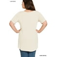 thumbnail image 2 of Zenana Women & Plus Luxe Rayon Short Sleeve V-Neck Hi-Low Hem Casual Tee-Shirt Top, 2 of 5