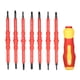 thumbnail image 1 of 7 EN 1 500V Destornilladores Aislables Cambiantes con Phillips Magnética y Bancos Ranurados Kit de Herramientas de Reparación de electricistas, 1 of 7
