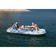 Intex Excursion 4 Inflatable Rafting/Fishing Boat Set With 2 Oars | 68324EP
