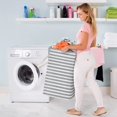 thumbnail image 2 of MXCOCO Cesto para Ropa Sucia de 75L, Cesta de Lavandería Plegable de Gran Capacidad, Cesto de Almacenamiento de Ropa con Mango de Cuerda para Alamcenamiento y Organización en Baño y Dormitorio., 2 of 3