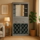 thumbnail image 1 of Cantina moderna con barra y cabas Sahara gris R21 MUEBLES ALTO 1.98 m ANCHO 1 m FONDO 40 cm, 1 of 8
