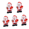 thumbnail image 5 of Juego de figuras navideñas Sunnimix 10x Figuras en resina de Santa Claus Decoraciones de micro paisajes, 5 of 5